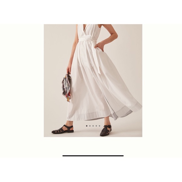 Maeve Anthropologie Size Medium cotton buttonfront belted maxi dress. - Picture 2 of 9